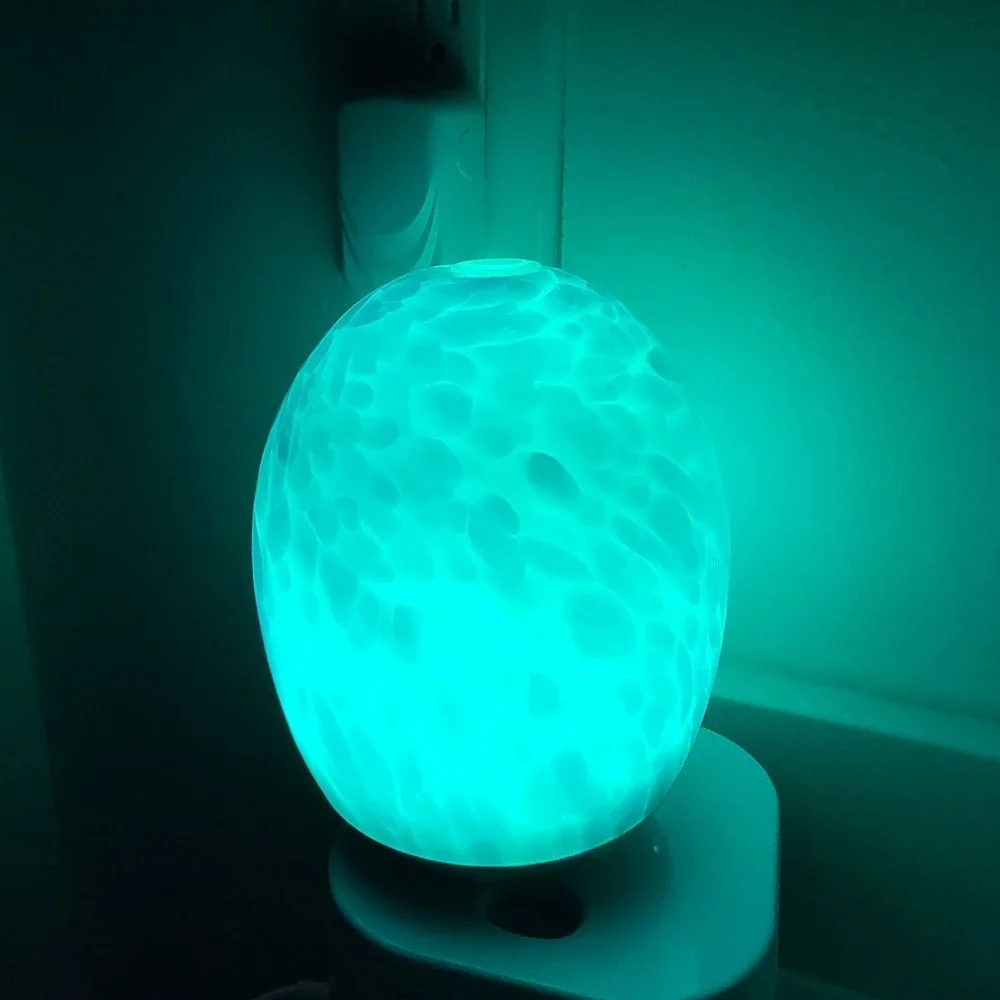 Sparoom MarbleMist Ultrasonic Mister Art Glass Essential Oil Diffuser Blue